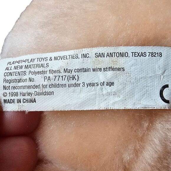 Harley Davidson Vintage Motorcycle Pig Biker Hog Plush 1998 - Picture 4 of 7